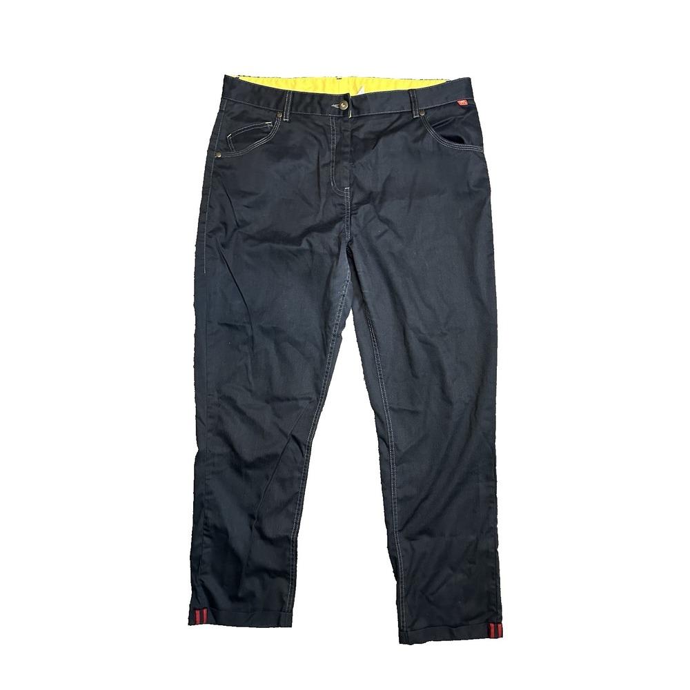 Timeless Elements Women's 12 McDonalds Uniform Work Straight Cuffed Black Pants